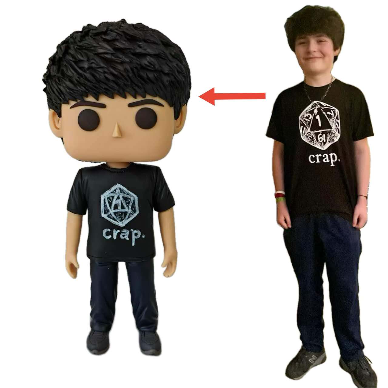 Custom Kids Funko Pop - Personalized Children Pop Figure from photo, unique handmade Gift for birthday - uDesign Gift