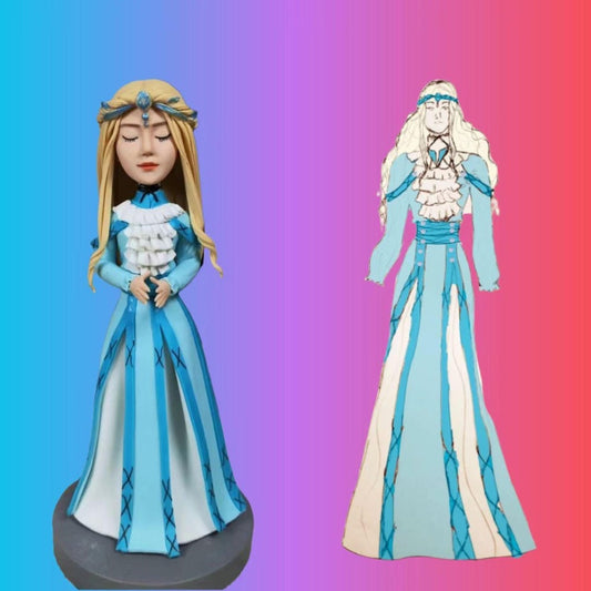 Personalized Video Game Character figurine - Custom Vtuber Figure - Handmade 3D Sculpture from Your Photo - uDesign Gift