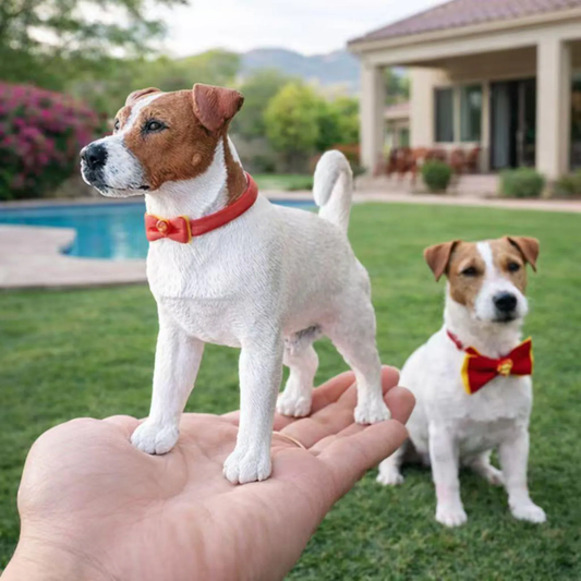 Custom Jack Russell Terrier Dog Figurine from Photo  