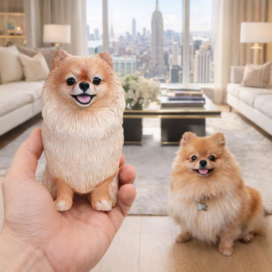 Custom Pomeranian Figurine from Photo handmade from photo