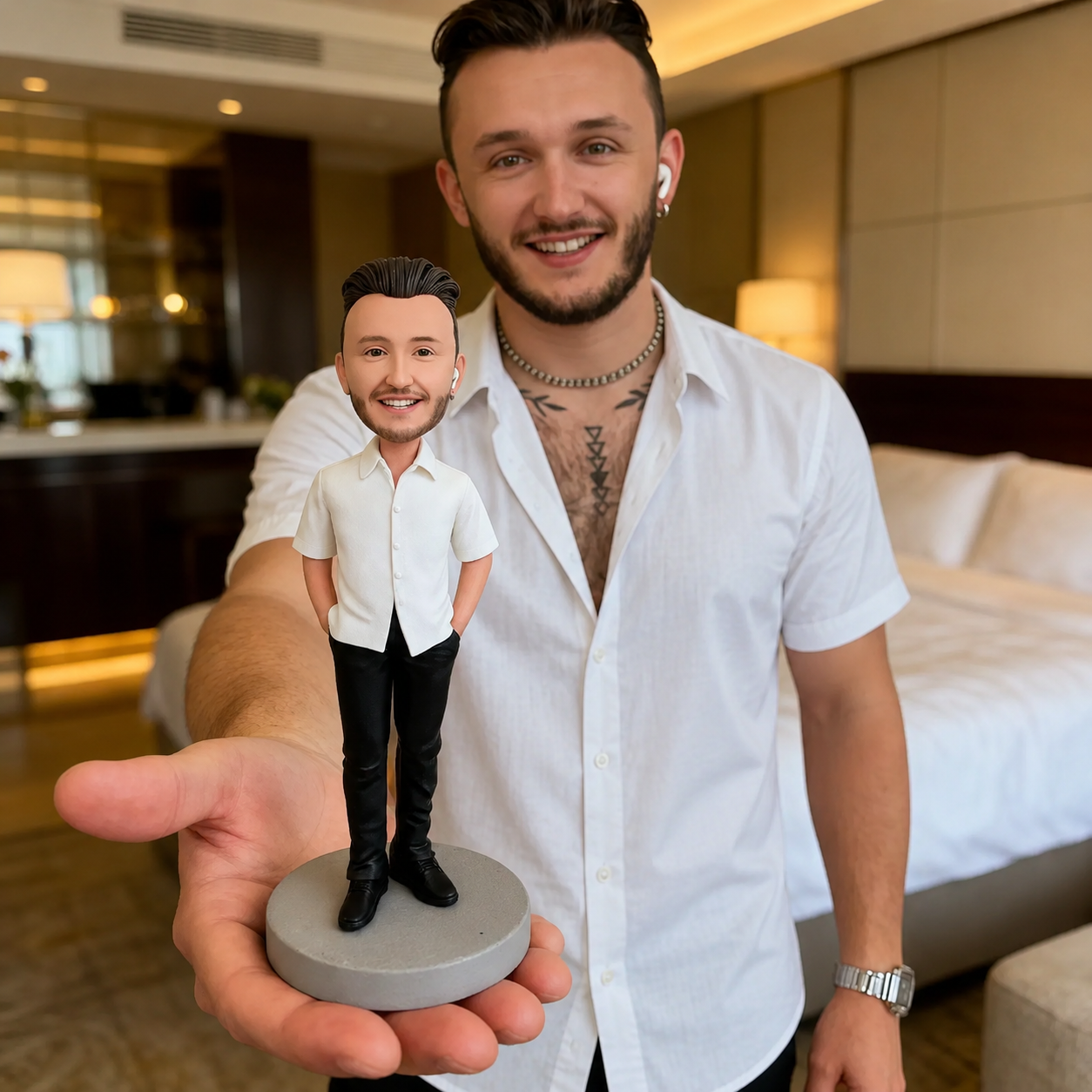 Custom Bobblehead for Boyfriend – Personalized Photo Gift handmade from photo