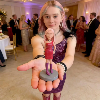 Custom Bobblehead for Girlfriend – Personalized Photo Gift handmade from photo