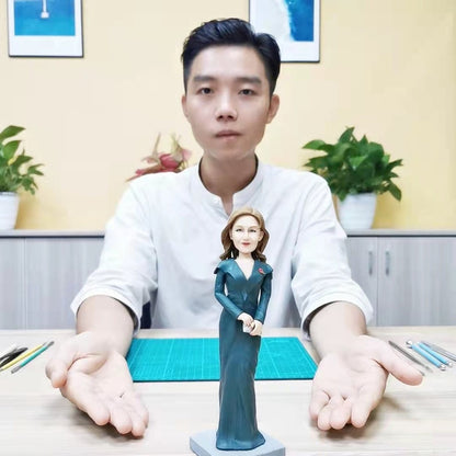 custom bobblehead for teacher, personalized figurine doll cake topper, Unique teacher appreciation Gift for teacher, women, Wife, Mother, Grandma, female boss - uDesign Gift