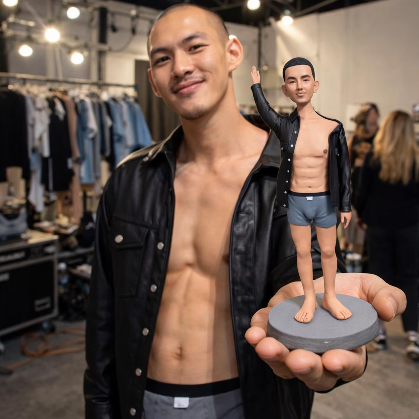 Custom Fitness Bobblehead for Him – Gym Lover Gift handmade from photo