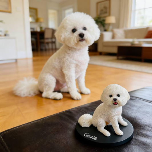 Custom Poodle Figurine from Photo handmade from photo