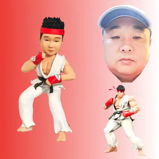 custom-video-game-figure-street-fighter-ken from a photo - uDesign Gift