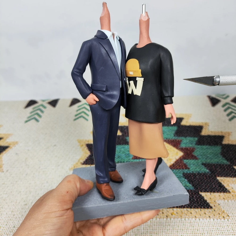 Personalized Custom Couple Bobbleheads from Your Photos - Perfect Anniversary & Wedding Gift - uDesign Gift