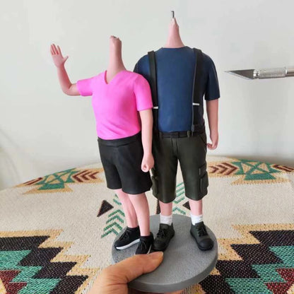 Personalized Custom Parents Bobbleheads from Your Photos - Perfect Anniversary & Wedding Gift - uDesign Gift