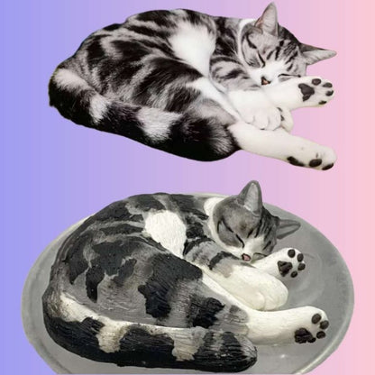 Custom pet figurine with picture, Personalized cat portrait figure, unique gifts for pet lover, pet memorial, pet loss - uDesign Gift