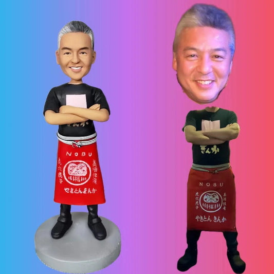 custom chef bobblehead from photo