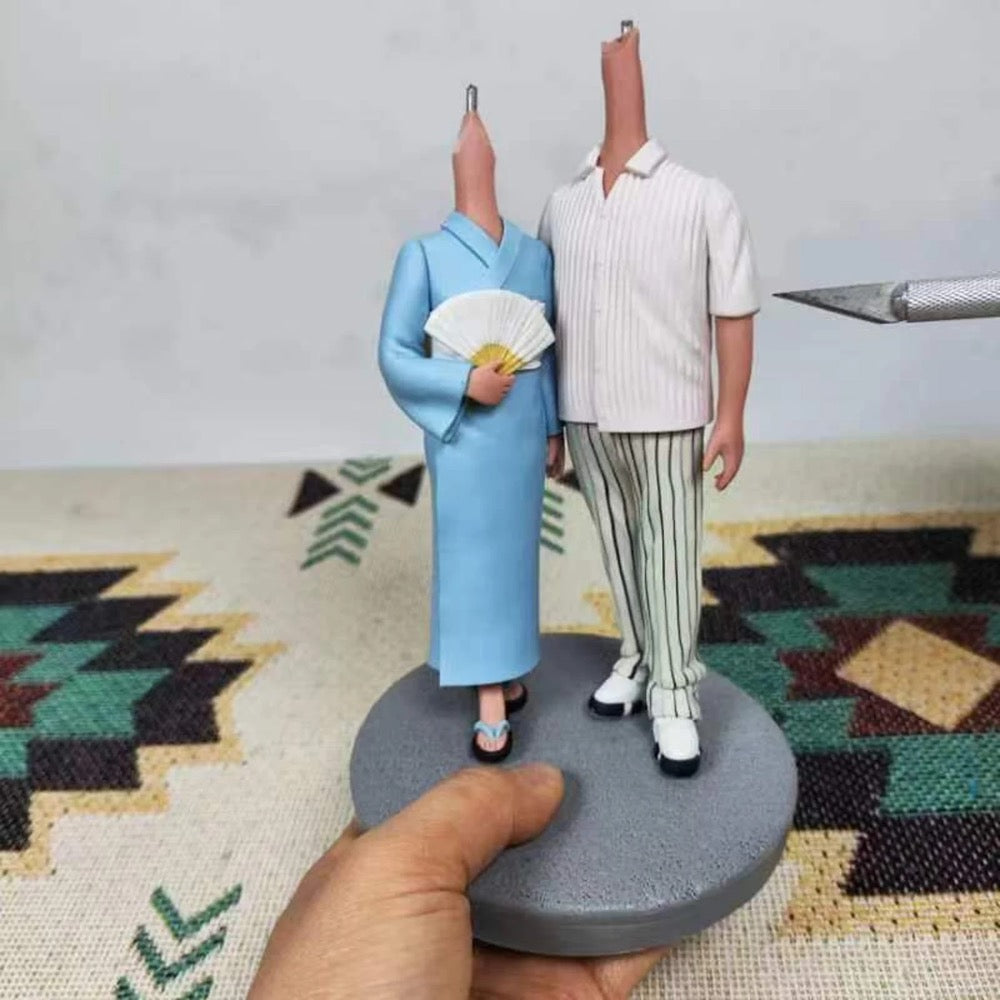Personalized Custom Couple Bobbleheads from Your Photos - Perfect Anniversary & Wedding Gift - uDesign Gift