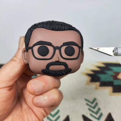 Custom dad daughter funko pop from photo, personalized Pop figure Gift for family reunion - uDesign Gift