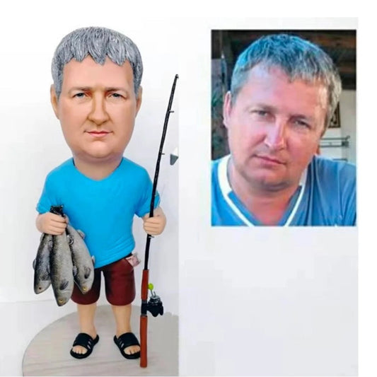 custom fishing bobblehead from  photo