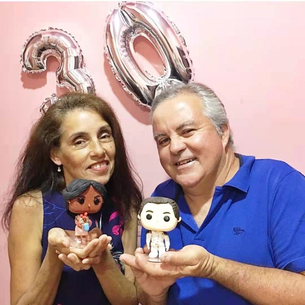 Custom Funko Pop Couple- Personalized Pop Figure from photo, unique handmade Gift for Wedding & Anniversary Gift - uDesign Gift
