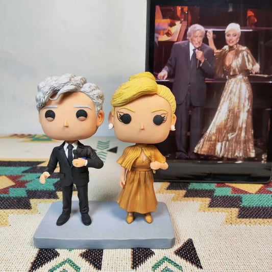Custom Funko Pop Couple- Personalized Pop Figure from photo, unique handmade Gift for Wedding & Anniversary Gift - uDesign Gift
