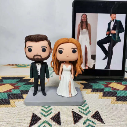 Custom Funko Pop Couple- Personalized Pop Figure from photo, unique handmade Gift for Wedding & Anniversary - uDesign Gift