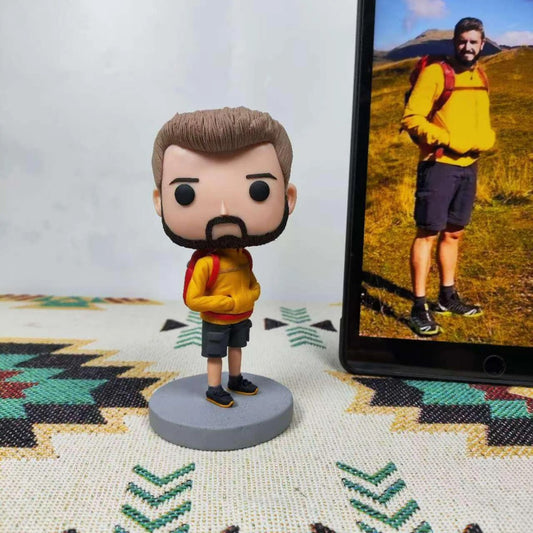 Custom Funko Pop Figure Traveler - Personalized Pop Figure Gift for Hiking, Birthday - uDesign Gift