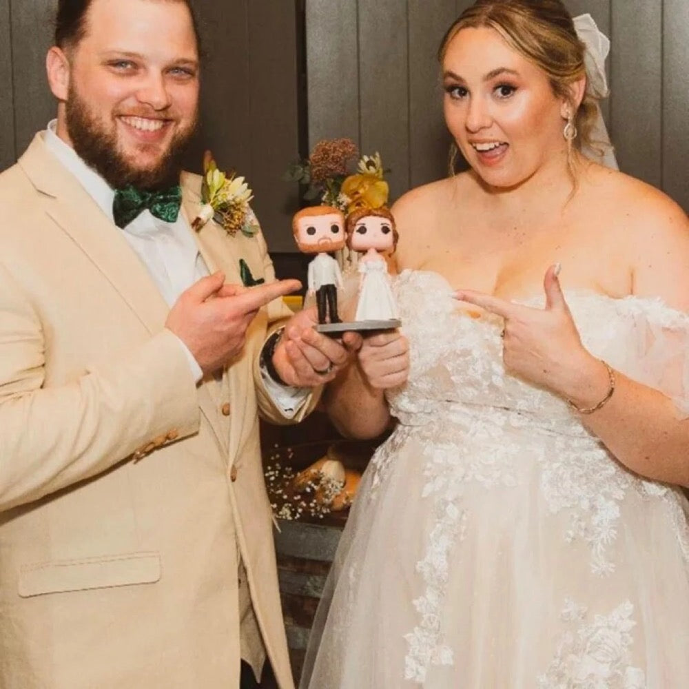 Custom Funko Pop Couple- Personalized Pop Figure from photo, unique handmade Gift for Wedding & Anniversary - uDesign Gift