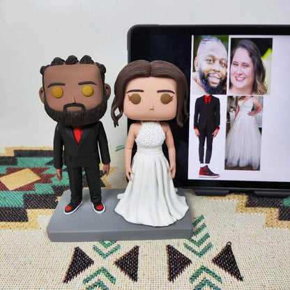 Custom Funko Pop Couple- Personalized Pop Figure from photo, unique handmade Gift for Wedding & Anniversary - uDesign Gift