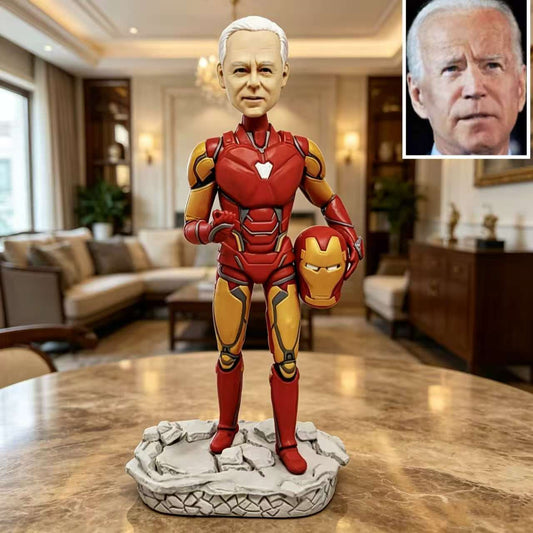 custom iron man bobblehead handmade from photo