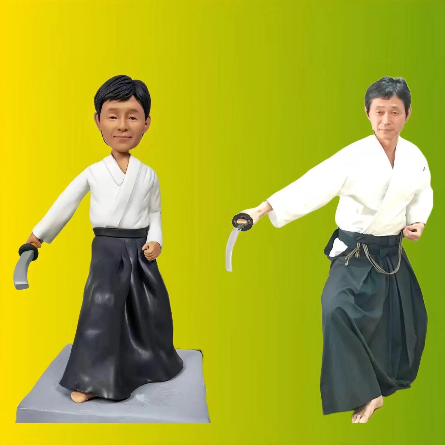 custom martial bobblehead from photo
