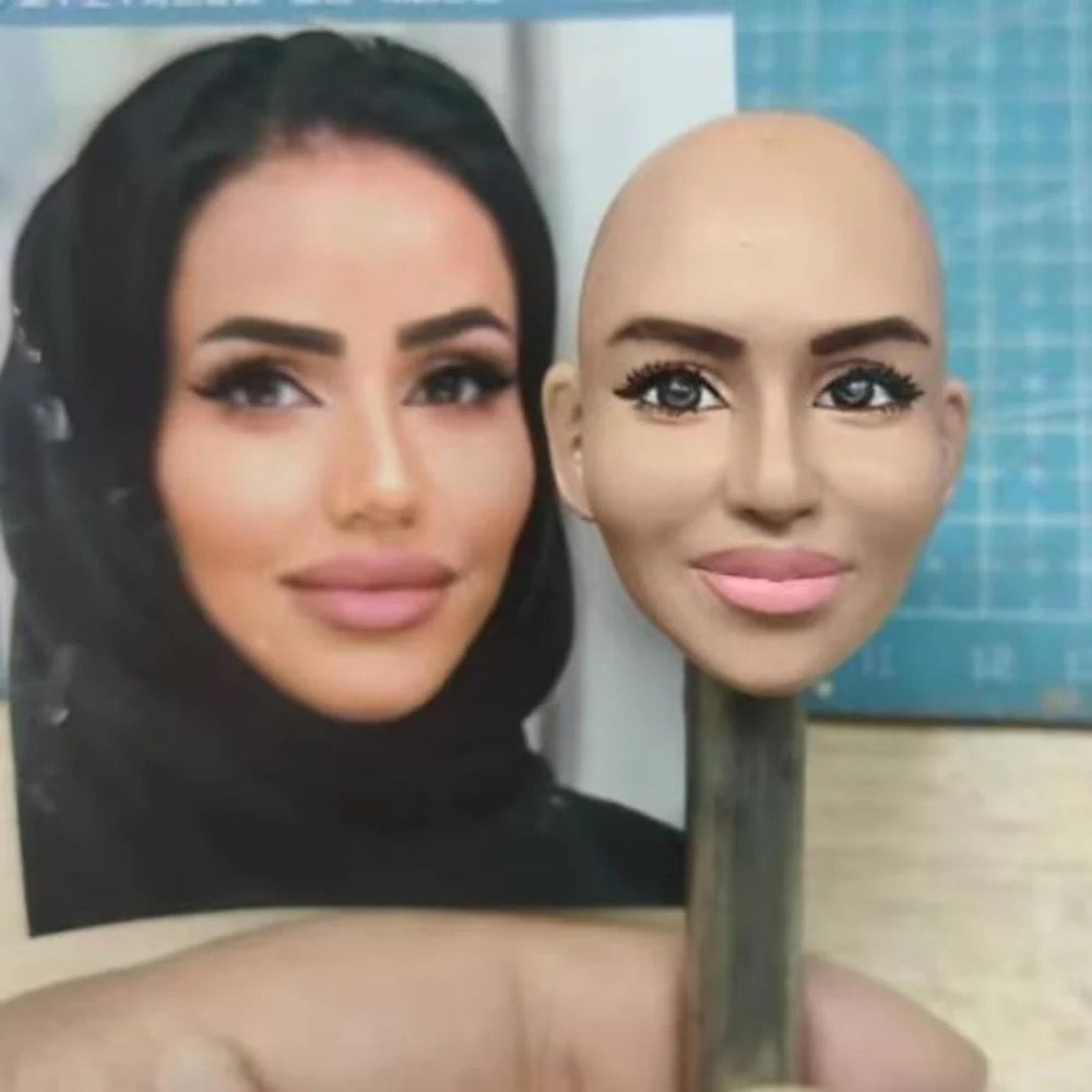 custom bobblehead Wife from photo, personalized figure of yourself, Unique Birthday Anniversary Gift for muslim, Islamic, Girlfriend, Mother, Girlfriend, Female Boss - uDesign Gift