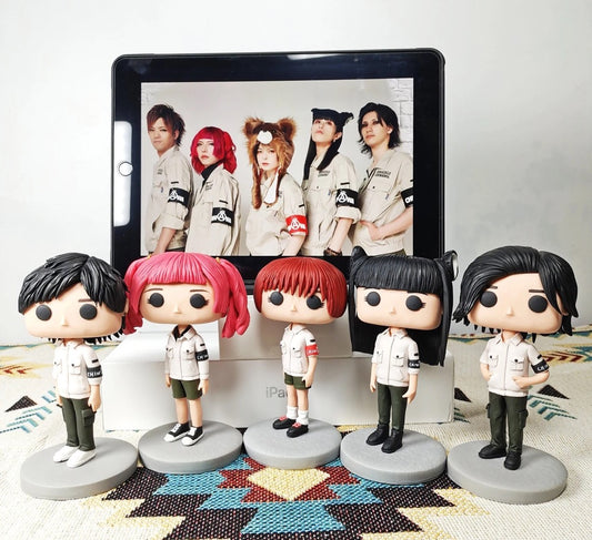 Custom family portrait funko pop, personalized family reunion funko figure, customized group gift for coworkers, team, employee appreciation - uDesign Gift