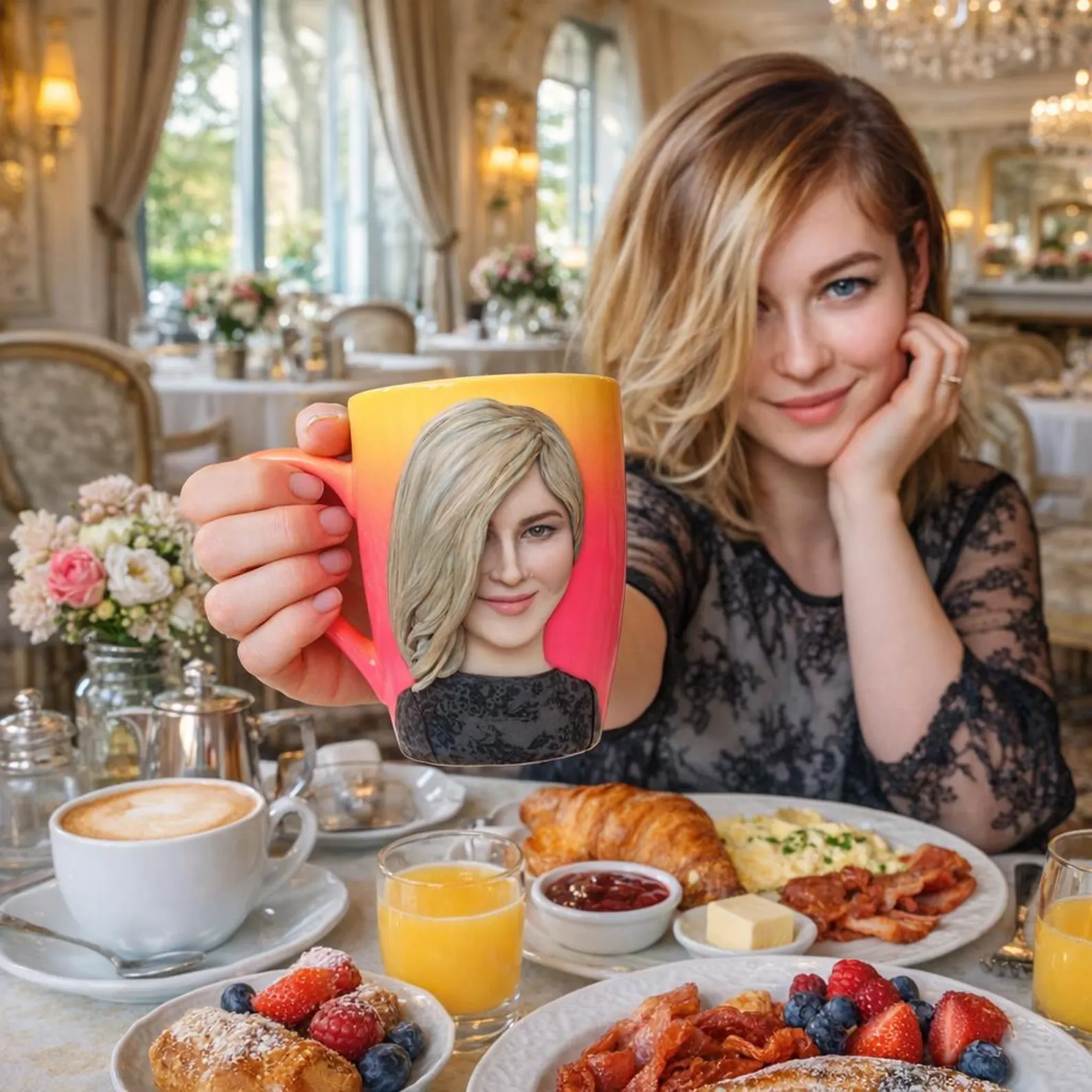 Custom Figure Mug for Girlfriend - uDesign Gift