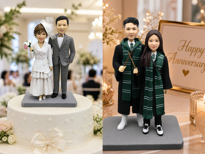 Custom Travel Couple Bobblehead from Photo - uDesign Gift