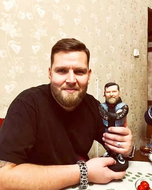 Custom bobblehead from photo, personalized figurine cake topper, unique handmade gift at www.udesigngift.com