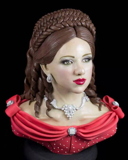 Custom bust sculpture, personalized bust statue, customized 3D portrait figure from photo, handmade gift for him, dad, husband, boyfriend