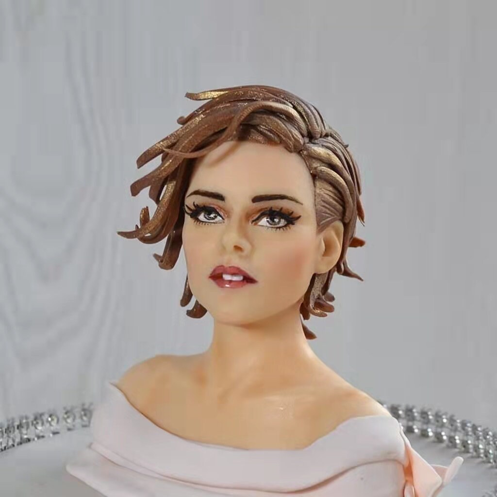 Custom bust sculpture, personalized bust statue, customized 3D portrait figure from photo, handmade gift for him, dad, husband, boyfriend