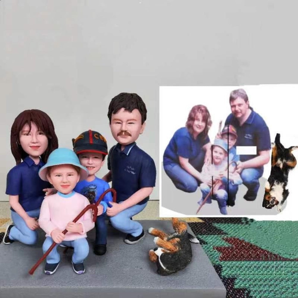 personalized kid figurine - Personalized 3D child Portrait bobblehead from Photo - Unique Handmade Gift for Baby Shower, Birthday, or Newborn (Copy) - uDesign Gift