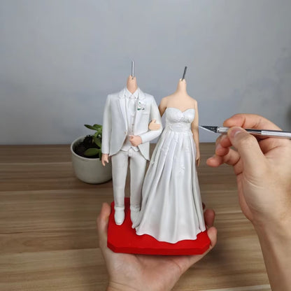 Personalized Custom Couple Bobbleheads from Your Photos - Perfect Anniversary & Wedding Gift - uDesign Gift