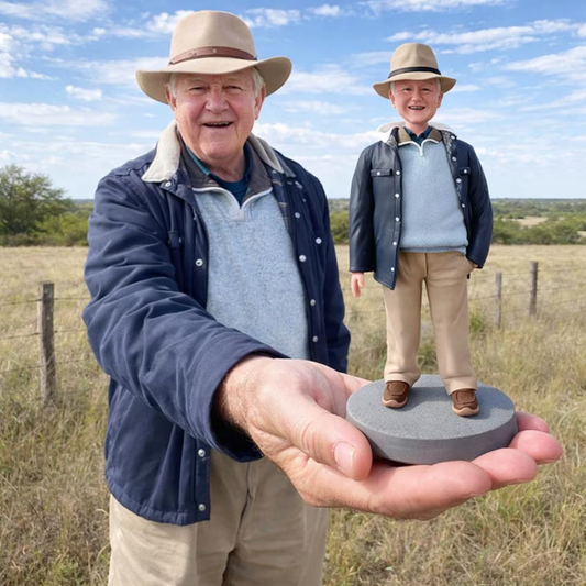 Personalized Grandpa Figurine – Father’s Day Gift handmade from photo