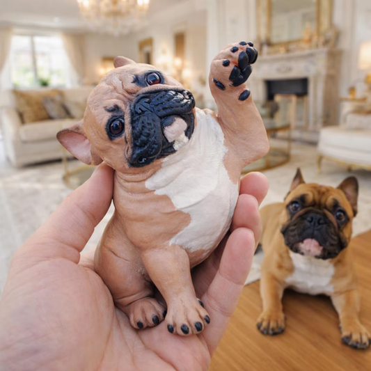 Personalized French Bulldog Figurine handmade from photo