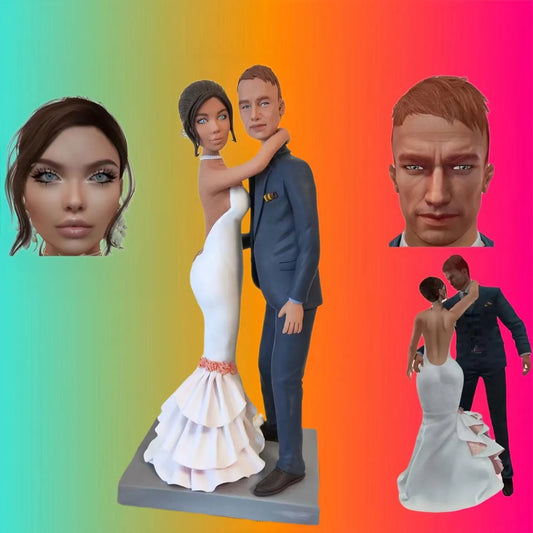 Personalized Custom Couple Figurine from Your Photos - Perfect Anniversary & Wedding Gift - uDesign Gift