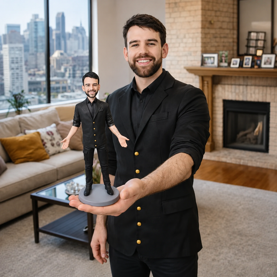 personalized figurine for husband handmade from photo keepsake gift