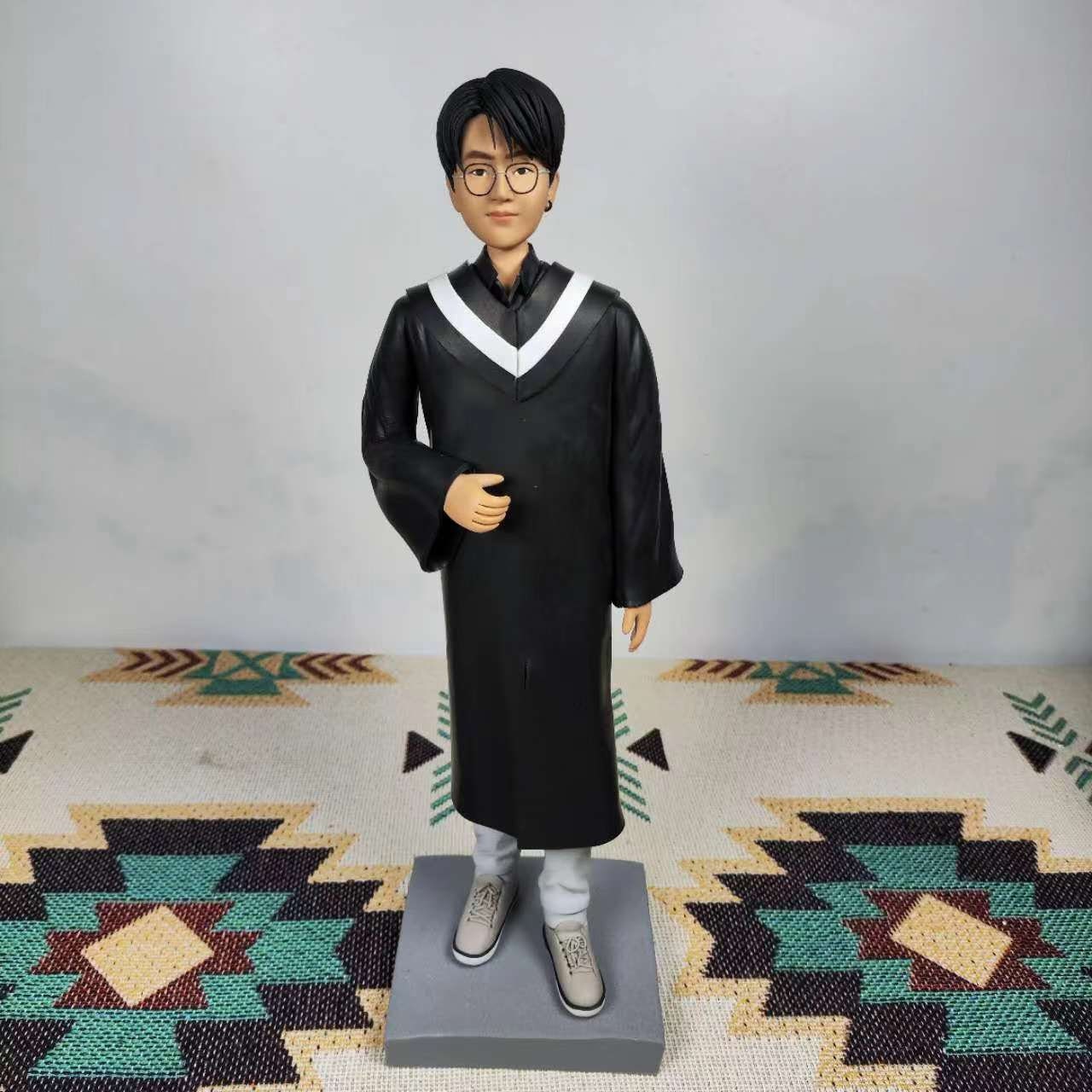 Custom Graduation Bobblehead for Him - Personalized Figurine Graduation Gifts from Photo - Unique Handmade Gift for boys, girls, students - uDesign Gift