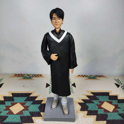 Custom Graduation Bobblehead for Him - Personalized Figurine Graduation Gifts from Photo - Unique Handmade Gift for boys, girls, students - uDesign Gift